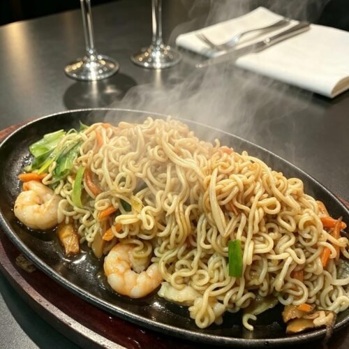 090.Tallarines Especiales a la Plancha
